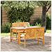 Set da Pranzo per Giardino 3 pcs Marrone 150 x 90 x 74 cm - Foto miniatura 1