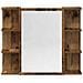 Set Mobili da Bagno 3 pz Legno Antico in Legno Multistrato - Foto miniatura 9