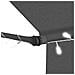 Tenda Da Sole Retrattile Manuale Con Led 300 Cm Antracite - Foto miniatura 5
