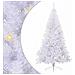 Albero di Natale artificiale Bianco 240 cm PVC e Acciaio - Foto miniatura 1