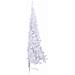 Albero di Natale artificiale Bianco 240 cm PVC e Acciaio - Foto miniatura 6