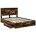Letto con Contenitore con testiera Rovere fumé 135 x 190 cm - Foto miniatura 5