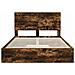 Letto con Contenitore con testiera Rovere fumé 135 x 190 cm - Foto miniatura 8
