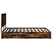 Letto con Contenitore con testiera Rovere fumé 135 x 190 cm - Foto miniatura 9