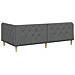Cornice del letto ad angolo Grigio scuro 90 x 200 cm Tessuto - Foto miniatura 7