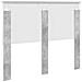 Testiera con testiera Grigio cemento 135 cm Legno multistrato - Foto miniatura 6