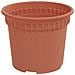 Vaso Rotondo per Fiori 6 pcs Rosso Mattone Ø 12,5 x 10 cm - Foto miniatura 5