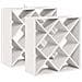 Portabottiglie 2 pcs Bianco 62 x 25 x 62 cm Pino massello - Foto miniatura 1