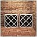 Portabottiglie 2 pcs Bianco 62 x 25 x 62 cm Pino massello - Foto miniatura 4