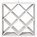 Portabottiglie 2 pcs Bianco 62 x 25 x 62 cm Pino massello - Foto miniatura 6