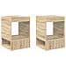 Tavolino 2 pcs Rovere Sonoma 40 x 40 x 56 cm Legno multistrato - Foto miniatura 1