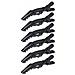 Clip Nere Per La Separazione Dei Capelli Strong Gator 11 Cm 6 Pezzi, - Foto miniatura 1