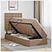 Letto con contenitore e LED con led Cappuccino 100 x 200 cm - Foto miniatura 4