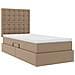 Letto con contenitore e LED con led Cappuccino 100 x 200 cm - Foto miniatura 6