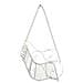 Panchina a Dondolo Acciaio 109 x 75 x 59 cm Bianco Antico - Foto miniatura 4