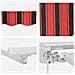 Cornice per Tenda Manuale con LED 3,5 x 2 m - Foto miniatura 9