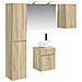 Set di Armadi da Bagno 5 pcs Rovere Sonoma 40 x 10,5 x 60,5 cm - Foto miniatura 1