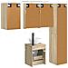 Set di Armadi da Bagno 5 pcs Rovere Sonoma 40 x 10,5 x 60,5 cm - Foto miniatura 7