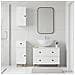 Set di armadietti da bagno in 3 pezzi ALKMAAR Bianco Lucido - Foto miniatura 3