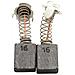 Spazzole di carbone per Hitachi DH 50SA - 7 x 13 x 17 mm - coppia - Foto miniatura 1
