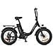 Dolphin Bicicletta Elettrica Pieghevole 20 pollici, Sospensione Anteriore 250W 25km /h, Batteria 36V 18,2Ah, Freni a Disco Meccanici, Bici Urbana per Spostamenti Casa-Lavoro, E-bike - Foto miniatura 6