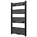 Radiatore Centrale Portasciugamano Dritto Nero 600 x 1160 mm - Foto miniatura 1