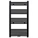Radiatore Centrale Portasciugamano Dritto Nero 600 x 1160 mm - Foto miniatura 2