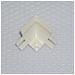Raccordo Angolo Interno Angolare Profilo Raccordo Igienico Pvc Bianco - Foto miniatura 1