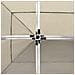 Gazebo Professionale Pieghevole in Alluminio 6x3 m Crema - Foto miniatura 2