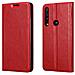 Custodia Compatibile Con Motorola One Macro In Rosso Mela - Coperchio Protettiva Con Chiusura Magnetica, Funzione Stand E Tasca Per Le Carte - Foto miniatura 8