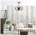 Lampada A Sospensione Lugo - Lampadario - Da Soffitto - Oro, Nero, Legno In Metallo, Legno, 47 X 47 X 69 Cm, 2 X E27, Max 40w - Foto miniatura 2