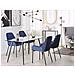 Tavolo Da Pranzo In Vetro Trasparente / Nero 140 X 80 Cm Midland - Foto miniatura 9