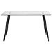 Tavolo Da Pranzo In Vetro Trasparente / Nero 140 X 80 Cm Midland - Foto miniatura 7