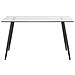 Tavolo Da Pranzo In Vetro Trasparente / Nero 140 X 80 Cm Midland - Foto miniatura 3