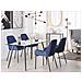 Tavolo Da Pranzo In Vetro Trasparente / Nero 140 X 80 Cm Midland - Foto miniatura 4