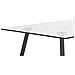 Tavolo Da Pranzo In Vetro Trasparente / Nero 140 X 80 Cm Midland - Foto miniatura 5