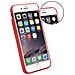 Custodia Compatibile Con Apple Iphone 6 / Iphone 6s In Rosso Amarena - Coperchio Protettivo In Silicone Tpu E Copertura In Finta Pelle, Con Scomparto E Slot Per Carte Di Credito Estraibili - Foto miniatura 6
