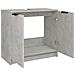 Mobile Bagno Grigio Cemento 64,5x33,5x59cm In Legno Multistrato - Foto miniatura 7