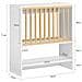 Porta Piatti D'angolo Pensile Cucina Scolapiatti Da Muro Con 7 Ganci 76x47x12 Cm Kcr09-w - Foto miniatura 2