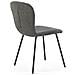Pack 4 Sedie Lucky Rivestite In Tessuto Grigio Scuro - Foto miniatura 4