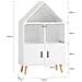Libreria Per Bambini Scaffale Per Giocattoli Mensola Portaoggetti Mobili Per La Camera Dei Bambini Bianco 60x30x103cm Kmb58-w Sobuy - Foto miniatura 2