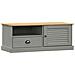 Mobile Porta Tv Vigo Grigio 106x40x40 Cm Legno Massello Di Pino - Foto miniatura 2
