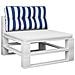 Cuscino Per Pallet Strisce Bianche E Blu 70x40x12 Cm In Tessuto - Foto miniatura 3