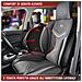 Coprisedili Per Auto Rey Nero /grigio - Foto miniatura 7