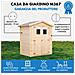 M367+m367g Casetta Da Giardino In Legno Per Esterni Con Pavimento Trattato - L196xl136xa218 Cm / 1.98 M2 - Piccola Casetta In Legno - Foto miniatura 7