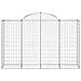 Cesto Gabbione Ad Arco 200x50x120/140 Cm Ferro Zincato - Foto miniatura 2