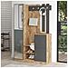 Mobile D'ingresso Design Legno E Grigio Con Specchio Anka - Foto miniatura 5