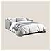 Amber Divano letto matrimoniale in tessuto smacchiabile T05 171 cm (mat. 120x197) grigio - Foto miniatura 2