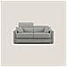 Amber Divano letto matrimoniale in tessuto smacchiabile T05 171 cm (mat. 120x197) grigio - Foto miniatura 3