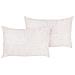 Set Di 2 Cuscini Millet Velluto A Coste 30 X 50 Cm Bianco Sporco Trama Geometrica - Foto miniatura 4